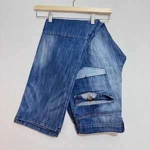 Airwalk Jeans Mens Size 32R Blue Dark Wash Straight Leg Cargo Relaxed - Picture 1 of 7