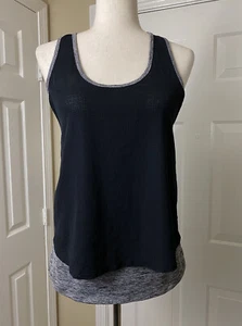 The Limited Womens Active Top Size Small Black Gray Racerback Fitness Shirt - Picture 1 of 4