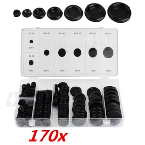 170X Gummitülle Kabeltülle Durchführungstülle Kabel-schutztülle 7-25mm Auto Kfz - Afbeelding 1 van 7