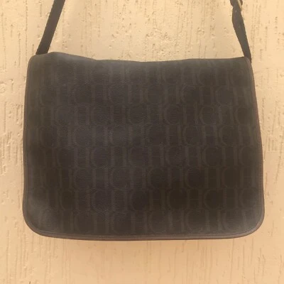 Carolina Herrera bags Monogram Canva Leather CH crossbody BROWN WOMENS MENS  - Image 1 of 4