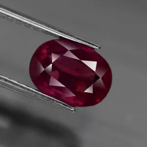 ES 3.18 ct. Rubí Natural Oval Rojo Nigeria - Imagen 1 de 3