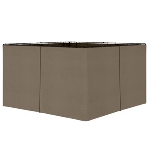 Outsunny Gazebo 9.84' x 11.8' Sidewall Set with Hooks/C-Rings, Brown 84C-226 - Picture 1 of 4