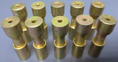 Lot of 10 Rexnord Utility Barrel Lock #6 Gold Lock w/End Cap 10486804 93180124