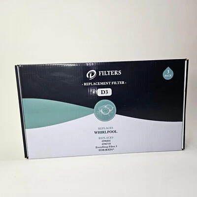 3 Replacement Filters Coach CF3 D3 Refrigerator Whirlpool brand new Fast Ship! - Image 1 of 3