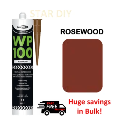 BOND IT PALISSANDRO WP100 Sigillante silicone cura rapida WP100 uso generale esterno