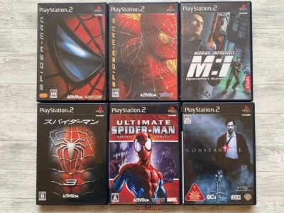 SONY PS2 Spider-Man 1 2 3 & Ultimate & Mission Impossible & Constantine set - Image 1 of 4