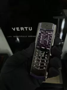 VERTU SIGNATURE S DIAMOND 💎 Purple Alligator 🐊 - Picture 1 of 15