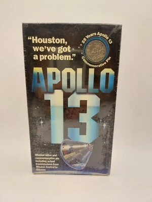 Apollo 13 VHS 1995 25th Anniversary Commemorative Pin  Sealed Peter Pan Industry - Image 1 of 4