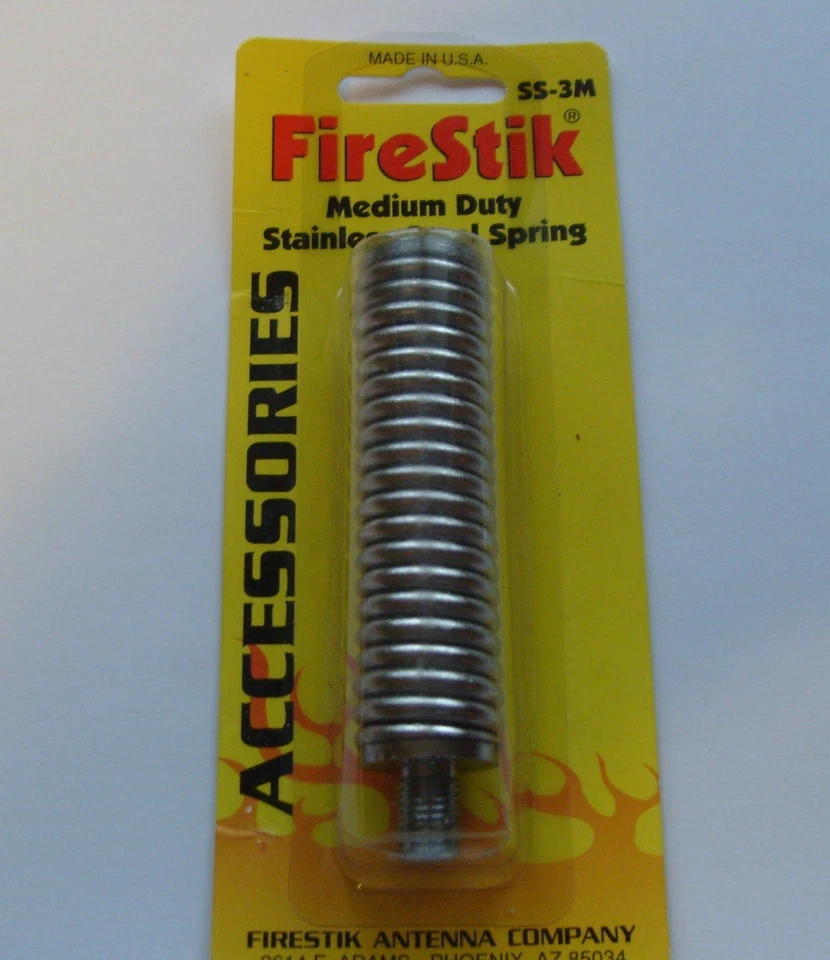 Firestik SS-3M Medium Duty Stainless Steel Spring for CB Antenna Mount USA made - image 1 of 3