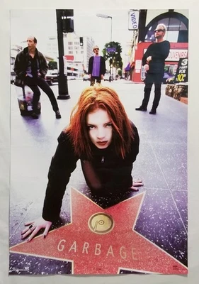Garbage Hollywood Walk Of Fame Band Poster 1996 Winterland Shirley Manson RARE - Image 1 of 4