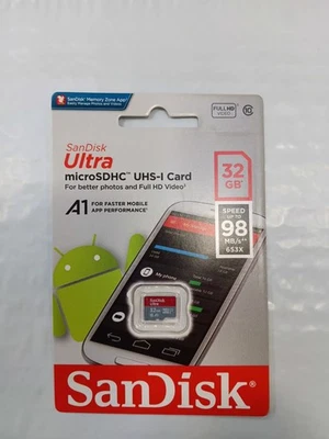 SanDisk 32GB Memory Card - SDSQUAR032GGN6MN - BRAND NEW - Image 1 of 2