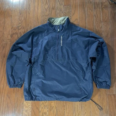 Vtg Y2K New Balance Navy Pullover Windbreaker Anorak Half Zip Jacket Sz XL - Image 1 of 4