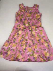 American Girl Sz 10 Flower Garden Dress Easter Pink Spring Dress Like Your Doll - Picture 1 of 13