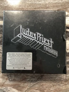 Judas Priest Metalogy Studded Edition Box Set Retrospective 4 CD 1 DVD NEW Rare! - Picture 1 of 16