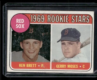 1969 Topps - 1969 Rookie Stars Ken Brett, Gerry Moses #476 Names in Yellow (RC) - Image 1 of 2