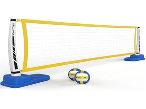 OMOTIYA Set Rete da Pallavolo per Piscina con Base Rete Pallavolo e Pompa 39inch X 256i - Foto 1 di 3