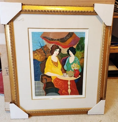 Tarkay "Sunday Afternoon I" Limited Edition 253/350 Hand Signed Serigraph FRAMED - Image 1 of 4