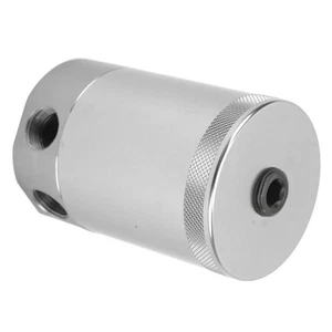 ༝Silver Baffled Oil Catch Can Tank Reservoir Kit Aluminium Alloy For Camaro SS - Picture 1 of 12
