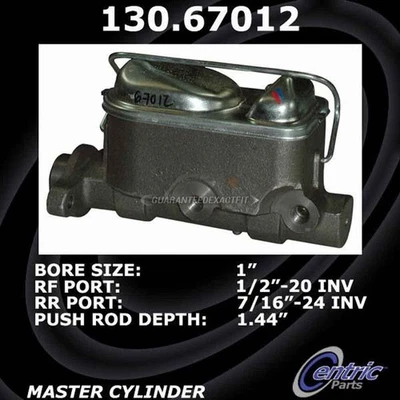 For Jeep Wrangler Cherokee Centric Brake Master Cylinder - Image 1 of 4