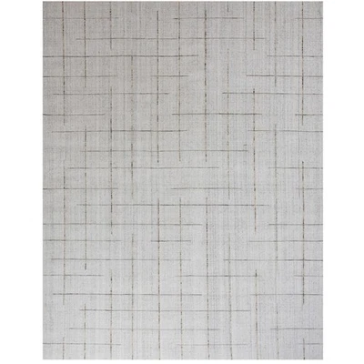 Rizzy Rugs Kiki Area Rug KIK693 Wool Modern Solid Geometric Grid Ivory Rectangle - Image 1 of 4
