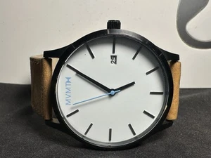 MVMT Classic Watch Gunmetal /White/Brown - Picture 1 of 4