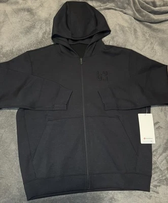 Sudadera con capucha Lululemon Smooth Spacer cremallera completa, talla: mediana, color: negra. LW3JK4S Foto 1 de 4