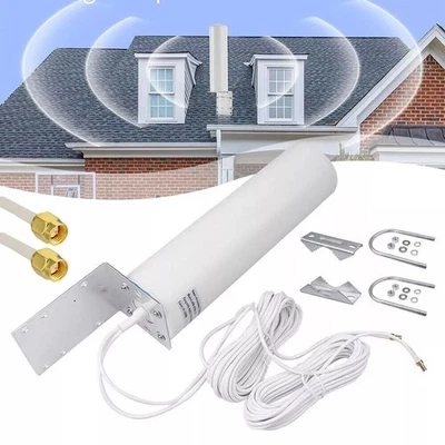 Signalintenne Set Booster 4G Lte 10-12Dbi Outdoor Double Sma À ☆ - Immagine 1 di 4