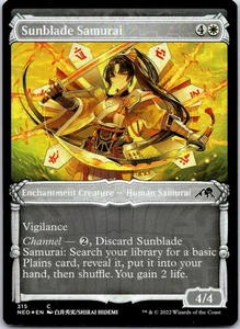 Sunblade Samurai (Vitrina) C Kamigawa: Neon Dynasty 315 MP - Imagen 1 de 2