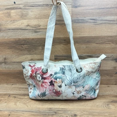 Bolsa de ombro Maurizio Taiuti multicolorida couro floral hobo - Imagem 1 de 4