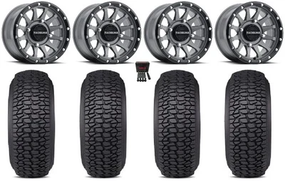 Raceline Trophy 15" Wheels Grey 30" Regulator 2 Tires Polaris Sportsman / RZR / - Image 1 of 4