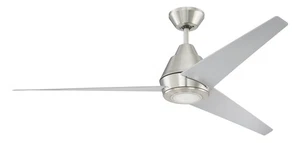 Craftmade ACA56BNK3 Acadian LED Ceiling Fan -Brushed Polished Nickel - Picture 1 of 1