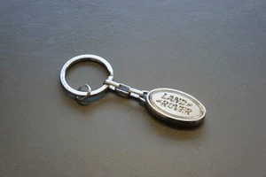 New Genuine Land Rover Oval Stainless Steel Metal Keychain Key Ring 51LGKR468NVA - Picture 1 of 7