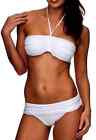 Damen Neckholder Bikini Push Up Set Top Hose Auswahl Farben Pushup Gr. Xs S M L