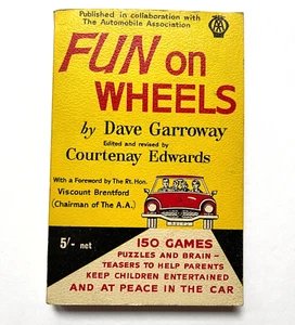 AA Fun on Wheels Book 150 Games Puzzles Brainteasers For Car 1967 Dave Garroway - Picture 1 of 5