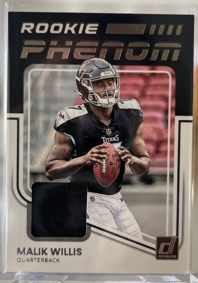 2022 Panini Donruss Malik Willis rookie card #RPJ-3 Rookie Phenom Patch/Relic - Image 1 of 1