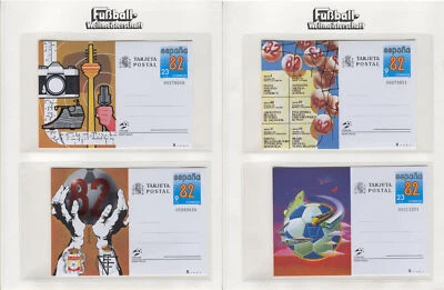 Fútbol 1982 B60 España 4 tarjetas postales papelería como nuevas Mundial de fútbol Foto 1 de 3