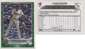 2022 Topps Series 2 Green Foilboard /499 Hans Crouse #642 Rookie RC