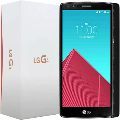 BNIB LG G4 H815 32GB Black Leather Factory Unlocked 4G/LTE 3G GSM OEM New Boxed - Image 1 of 2