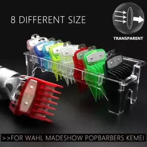 Transparent Clipper Guards Führungskämme Eisgelb 8tlg Set für Wahl Magic Clip - Bild 1 von 20