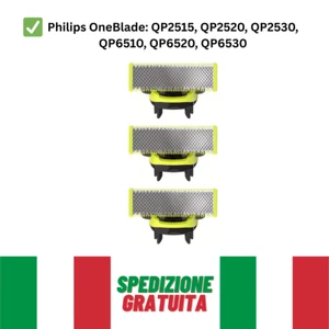 3x Testina di ricambio compatibile con Philips OneBlade – Qualità Premium - Foto 1 di 5