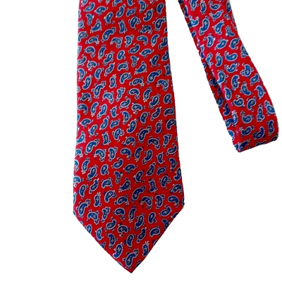 GUY LAROCHE Corbata Para Hombre Rojo Cachemira Formal Preppy Paris Clásica 3 in x 57 in Foto 1 de 3