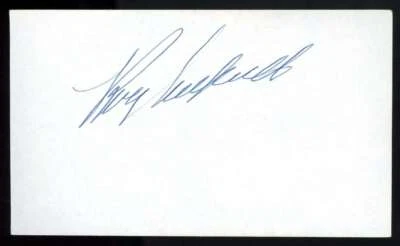 Roy Campanella JSA Loa Signed 3x5 Index Card Autograph - Image 1 of 2