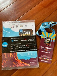 NCAA 2024 Mens Final Four National Championship Offical Program & VIP Lanyard - Picture 1 of 4