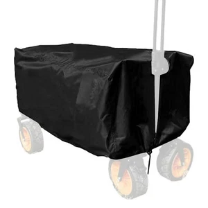 Folding Cart Protective Cover 210D Oxford Fabric Garden Waterproof Black Outdoor - Picture 1 of 9