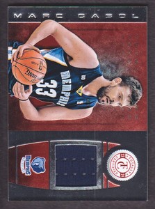 2013-14 Totally Certified Basketball Materials Red #138 Marc Gasol 91/99 Jersey
