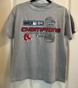 Vintage Boston Red Sox Shirt Childrens Large 16-18  2004 World Series - Picture 1 of 3