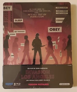 NEW SEALED They Live - 1988 4K & Blu-Ray Steelbook French Import Region B *READ* - Picture 1 of 4