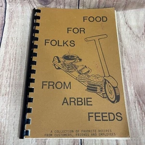 Vintage Cookbook Arbie Feeds Food For Folks Midwest Recipes Iowa - Imagen 1 de 5