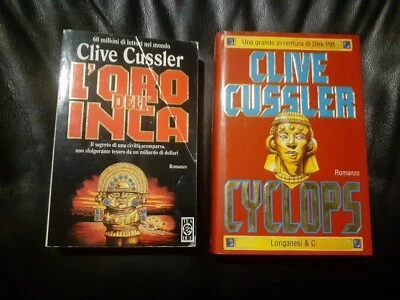 2 LIBRI CLIVE CUSSLER: CYCLOPS - LONGANESI & C. - 1996, L'ORO DELL'INCA - TEA - Immagine 1 di 4