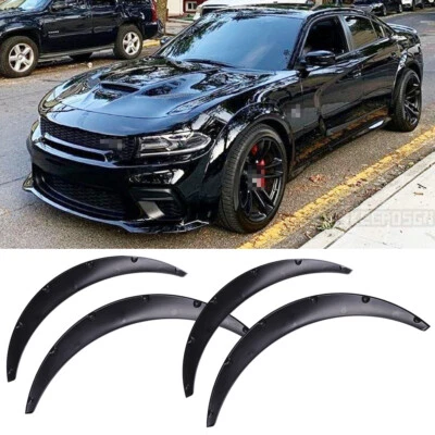 Kit de 4 piezas de arcos de rueda de carrocería ancha de 80 cm + 90 cm de 3,5" para Dodge Charger Foto 1 de 4